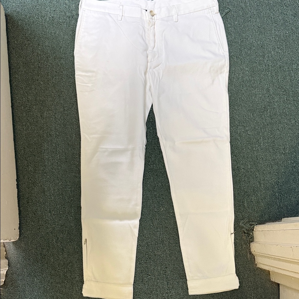 Zara Men's Crisp White Chinos